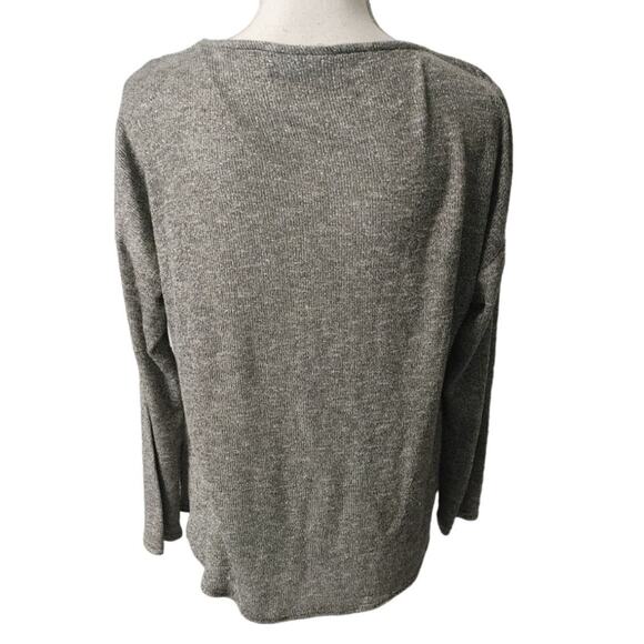 Apt 9 Blouse Top Metallic Silver Cowl Top 0X - Picture 3 of 5